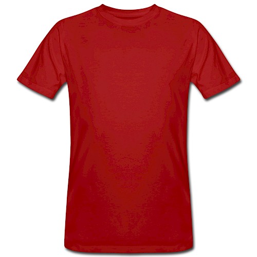 Men's Organic T-Shirt Vorne dark red