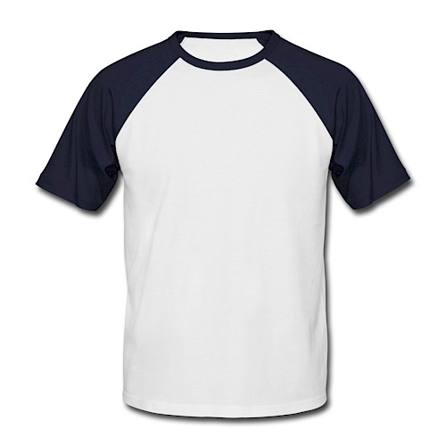 Men's Baseball T-Shirt Vorne white/navy