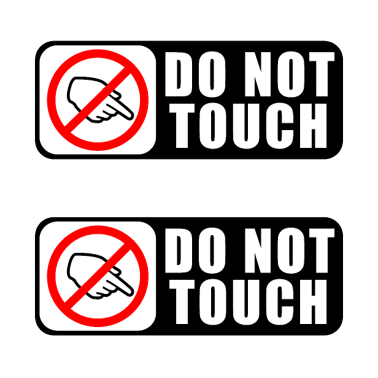 Zoom image Älä koske / varoitus kielletty