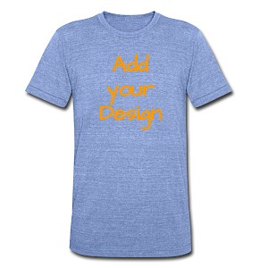 Unisex Tri-Blend T-Shirt by Bella + Canvas heather blue