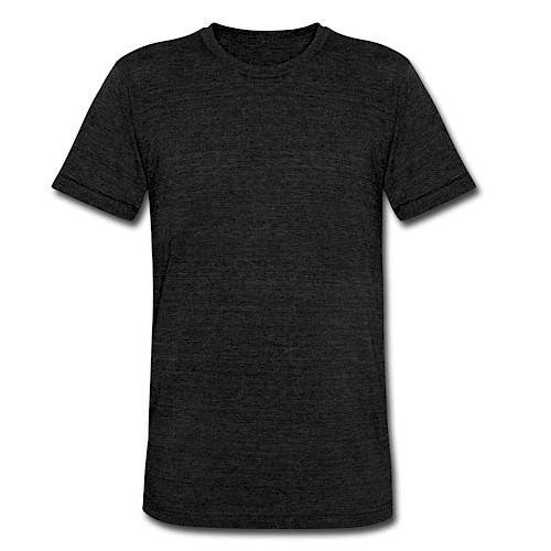 Unisex Tri-Blend T-Shirt by Bella + Canvas Vorne heather black