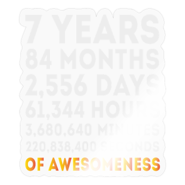 Børns fødselsdag  - 7 års fødselsdag, 7 år gammel fødselsdag, 7 års fødselsdag