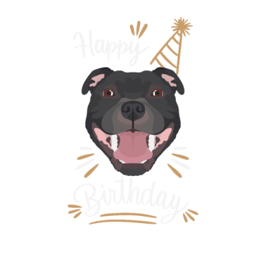 Zoom image Geburtstag Geschenk Staffordshire Bullterrier