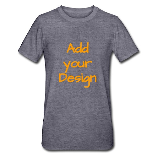 Unisex Polycotton T-Shirt heather navy