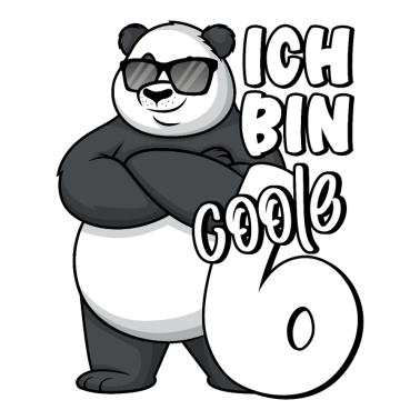 Zoom image 6. Geburtstag Junge 6 Jahre Panda Ich bin coole 6