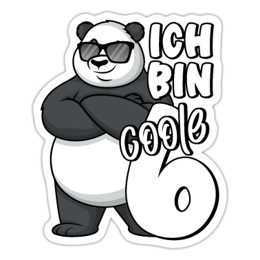 Kindergeburtstag  - 6. Geburtstag Junge 6 Jahre Panda Ich bin coole 6