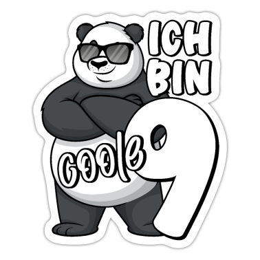 Kindergeburtstag  - 9. Geburtstag Junge 9 Jahre Panda Ich bin coole 9