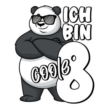 Zoom image 8. Geburtstag Junge 8 Jahre Panda Ich bin coole 8