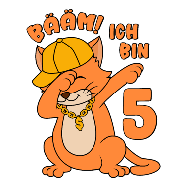 Zoom image 5. Geburtstag Junge 5 Jahre Katze Bääm! Ich bin5