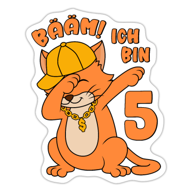 Kindergeburtstag  - 5. Geburtstag Junge 5 Jahre Katze Bääm! Ich bin5