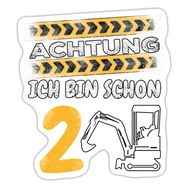 Kindergeburtstag  - 2 Geburtstag Baggerfahrer 2 Jahre Kindergeburtstag