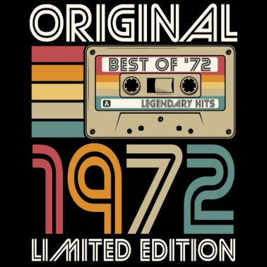 Zoom image Urodzony w 1972 roku Oryginalne retro urodziny Vintage