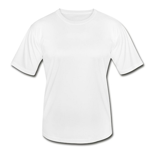 Functioneel T-shirt voor mannen Vorne wit