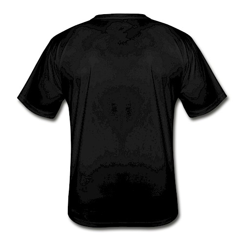 Functioneel T-shirt voor mannen Hinten zwart