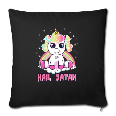 Urodziny dzieci  - Śliczny Hail Satan Unicorn Rainbow Funny Satanic Pun