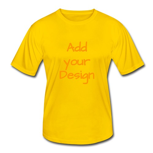 Functioneel T-shirt voor mannen eigeel