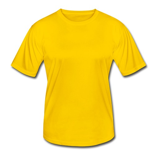 Functioneel T-shirt voor mannen Vorne eigeel