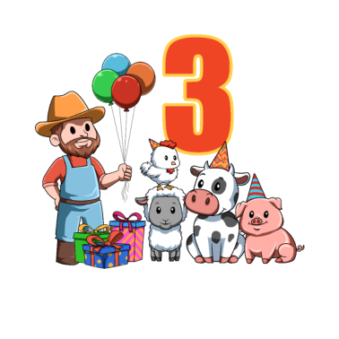 Zoom image Bauer und Farmtiere - 3 Jahre Kindergeburtstag