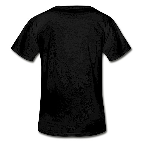 T-shirt classique col V Homme Hinten noir