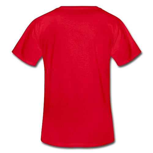 Men's V-Neck T-Shirt Hinten red