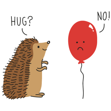 Zoom image Süßer Igel Hugs Ballon Geschenkidee