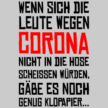 Zoom image Corona Virus Klopapier - schwarz