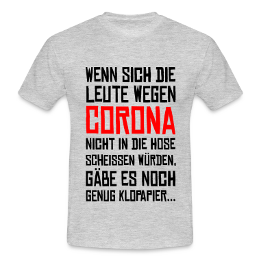 Corona  - Corona Virus Klopapier - schwarz