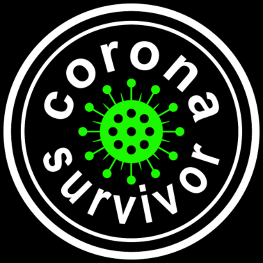 Zoom image corona survivor green - camisa divertida