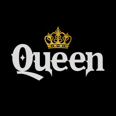 Zoom image Camiseta gótica Queen para niña / mujer con corona