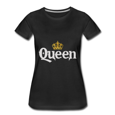 Corona  - Camiseta gótica Queen para niña / mujer con corona