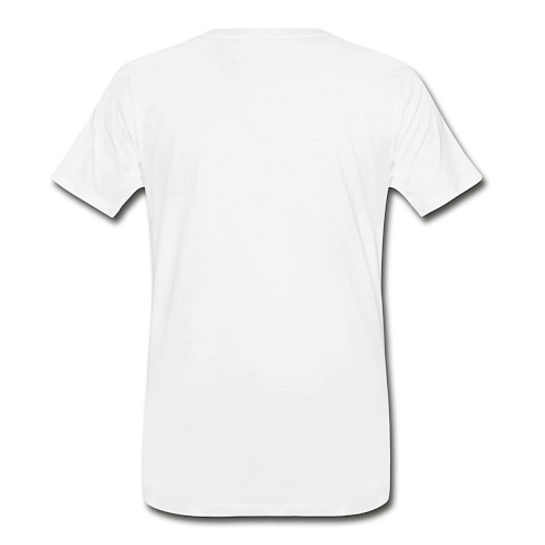 Männer Premium Bio T-Shirt Hinten Weiß