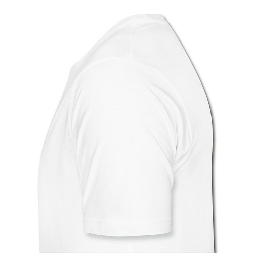 Männer Premium Bio T-Shirt Links Weiß