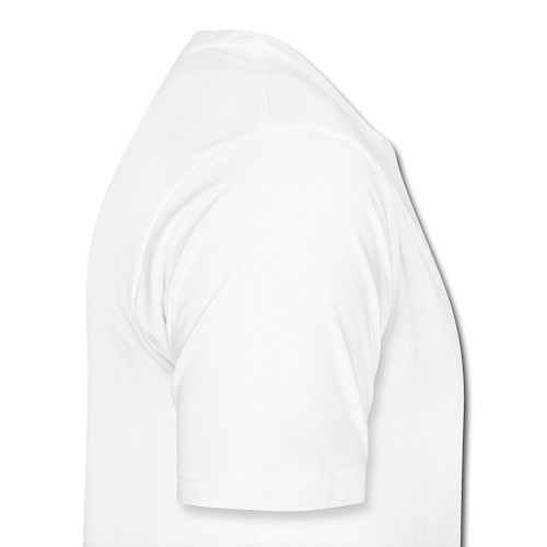 Männer Premium Bio T-Shirt Rechts Weiß