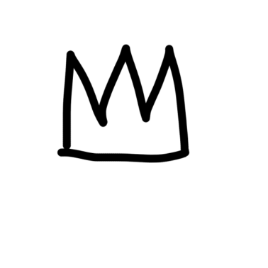 Zoom image Corona camiseta corona rey reina estilo minimalista