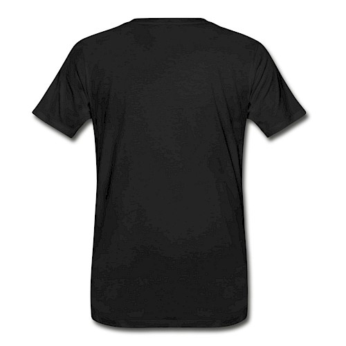 Men's Premium Organic T-Shirt Hinten black