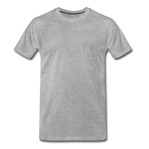 Men's Premium Organic T-Shirt Vorne heather grey