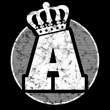 Zoom image Elegante lettera A con corona