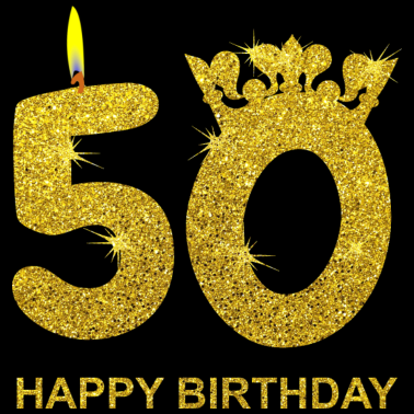 Zoom image 50 ° compleanno BUON COMPLEANNO Regalo d'oro