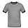 thumbnail T-shirt contrasté Homme Vorne gris chiné/noir