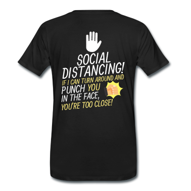 Corona  - Social distancing - klappar i ansiktet