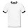 thumbnail T-shirt contrasté Homme Vorne blanc/noir