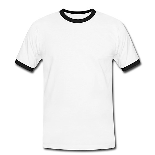 Men's Ringer Shirt Vorne white/black
