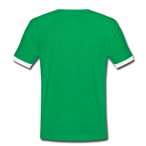 Men's Ringer Shirt Hinten kelly green/white