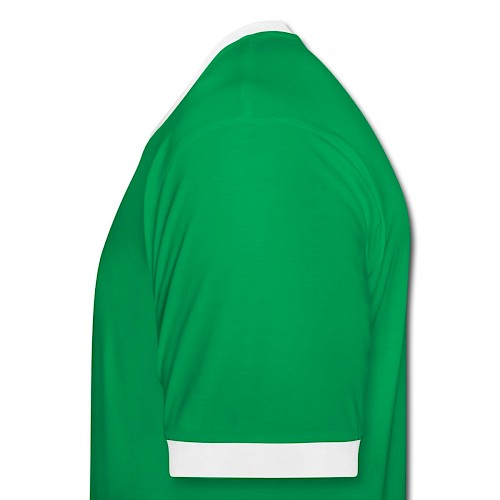 Men's Ringer Shirt Links kelly green/white