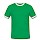 thumbnail T-shirt contrasté Homme Vorne vert/blanc