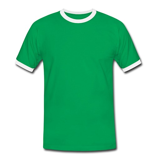Men's Ringer Shirt Vorne kelly green/white