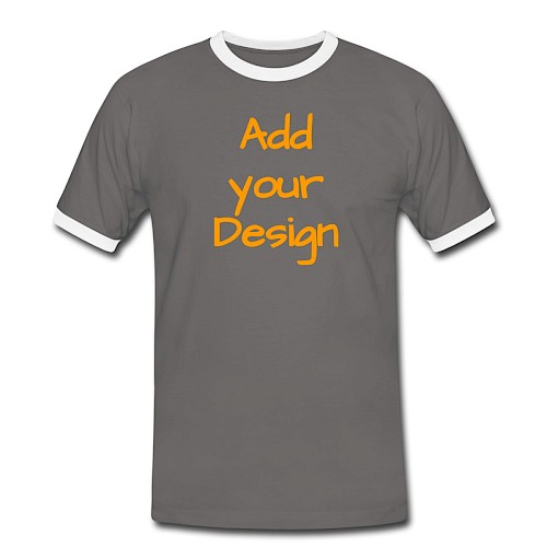 Men's Ringer Shirt dark grey/white