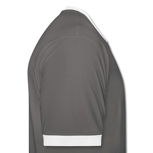 Men's Ringer Shirt Rechts dark grey/white