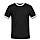 thumbnail T-shirt contrasté Homme Vorne noir/blanc