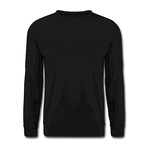 Unisex Pullover Vorne Schwarz